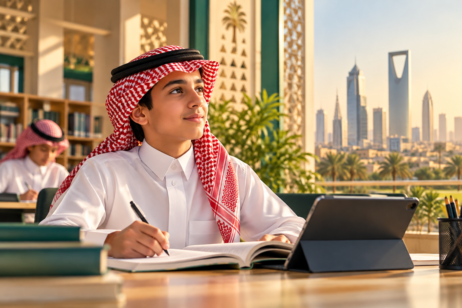 طلاب في بيئة تعليمية